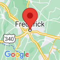 Map of Frederick, MD US